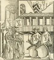 Picture 195 of 234 from Anfang, Vrsprug und Herkomen des Thurniers inn Teutscher Nation : wieuil Thurnier biss vff den letztenn zu Wormbs : auch wie vnnd an welchen Orten die gehalten vñ durch was Fürsten, Grauen, Herrn, Ritter vñ vom Adel, sie iederzeit besucht worden sindt .. (1532), leaf 350