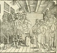 Picture 14 of 234 from Anfang, Vrsprug und Herkomen des Thurniers inn Teutscher Nation : wieuil Thurnier biss vff den letztenn zu Wormbs : auch wie vnnd an welchen Orten die gehalten vñ durch was Fürsten, Grauen, Herrn, Ritter vñ vom Adel, sie iederzeit besucht worden sindt .. (1532), leaf 37
