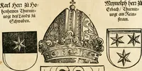 Picture 21 of 234 from Anfang, Vrsprug und Herkomen des Thurniers inn Teutscher Nation : wieuil Thurnier biss vff den letztenn zu Wormbs : auch wie vnnd an welchen Orten die gehalten vñ durch was Fürsten, Grauen, Herrn, Ritter vñ vom Adel, sie iederzeit besucht worden sindt .. (1532), leaf 56