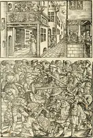 Picture 41 of 234 from Anfang, Vrsprug und Herkomen des Thurniers inn Teutscher Nation : wieuil Thurnier biss vff den letztenn zu Wormbs : auch wie vnnd an welchen Orten die gehalten vñ durch was Fürsten, Grauen, Herrn, Ritter vñ vom Adel, sie iederzeit besucht worden sindt .. (1532), leaf 87