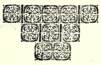 An illustration from Anfiteatro romano : nel quale con le memorie de' grandi si rappilogano in parte l'origine & le grandezze de' primi potentati di Europa, et descriuendosi i principij & l'instituto di tutti gli ordini antichi e nuoui della cavalleria di collana, si rappresenta la nobiltà delle famiglie antiche e nuoue della regia città di Milano : parte prima (1648)