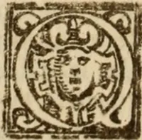 An illustration from Angeli Aretini De maleficiis tractatus : de inquirendis animaduertendisq[ue] criminibus, opus nedum vtile, sed necessarium omnibus, maxime ijs, qui ad prouincias regendas constituti sunt ; cui tractatus Alberti de Gandino, nec non Bonifacii de Vitellinis, vnà cum apostillis Augustini de Arimino, & Hieronymi Chuchalon, veluti apendices subiecimus ... cum eiusdem Angeli vita (1573)