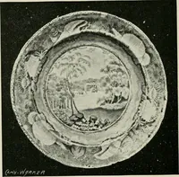 An illustration from Anglo-American pottery; old English china with American views, a manual for collectors (1899)