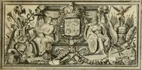 An illustration from Anicii Manlii Severini Boëtii ... Consolationis philosophiæ libros quinque (1680)