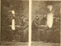 An illustration from Animismus und spiritismus. Versuch einer kritischen prüfung der mediumistischen phänomene mit besonderer berücksichtigung der hypothesen der hallucination und des unbewussten. Als entgegnung auf Ed. v. Hartmann's Werk: "Der spiritismus." (1894)