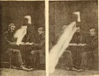 An illustration from Animismus und spiritismus. Versuch einer kritischen prüfung der mediumistischen phänomene mit besonderer berücksichtigung der hypothesen der hallucination und des unbewussten. Als entgegnung auf Ed. v. Hartmann's Werk: "Der spiritismus." (1894)