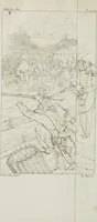 An illustration from Annales de l'école française des beaux-arts : recueil de gravures au trait ... avec des notices historiques et critiques, des considérations sur l'état et les progrès des arts, la biographie des artistes dont la France déplore chaque année la perte, etc., etc. (1827)