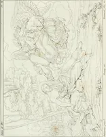 An illustration from Annales de l'école française des beaux-arts : recueil de gravures au trait ... avec des notices historiques et critiques, des considérations sur l'état et les progrès des arts, la biographie des artistes dont la France déplore chaque année la perte, etc., etc. (1827)