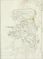 An illustration from Annales de l'école française des beaux-arts : recueil de gravures au trait ... avec des notices historiques et critiques, des considérations sur l'état et les progrès des arts, la biographie des artistes dont la France déplore chaque année la perte, etc., etc. (1827)