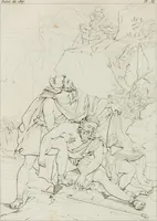 An illustration from Annales de l'école française des beaux-arts : recueil de gravures au trait ... avec des notices historiques et critiques, des considérations sur l'état et les progrès des arts, la biographie des artistes dont la France déplore chaque année la perte, etc., etc. (1827)