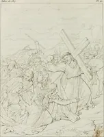 An illustration from Annales de l'école française des beaux-arts : recueil de gravures au trait ... avec des notices historiques et critiques, des considérations sur l'état et les progrès des arts, la biographie des artistes dont la France déplore chaque année la perte, etc., etc. (1827)
