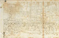 An illustration from Annales de l'école française des beaux-arts : recueil de gravures au trait ... avec des notices historiques et critiques, des considérations sur l'état et les progrès des arts, la biographie des artistes dont la France déplore chaque année la perte, etc., etc. (1827)