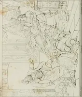 An illustration from Annales de l'école française des beaux-arts : recueil de gravures au trait ... avec des notices historiques et critiques, des considérations sur l'état et les progrès des arts, la biographie des artistes dont la France déplore chaque année la perte, etc., etc. (1827)