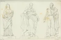 An illustration from Annales de l'école française des beaux-arts : recueil de gravures au trait ... avec des notices historiques et critiques, des considérations sur l'état et les progrès des arts, la biographie des artistes dont la France déplore chaque année la perte, etc., etc. (1827)