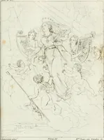 An illustration from Annales de l'école française des beaux-arts : recueil de gravures au trait ... avec des notices historiques et critiques, des considérations sur l'état et les progrès des arts, la biographie des artistes dont la France déplore chaque année la perte, etc., etc. (1827)