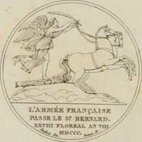 An illustration from Annales du musée et de l'école moderne des beaux-arts : recueil de gravures au trait, d'après les principaux ouvrages de peinture, sculpture, ou projets d'architecture, qui, chaque année, ont remporté le prix, soit aux écoles spéciales, soit aux concours nationaux : les productions des artistes en tous genres, qui, aux différentes expositions, ont été citées avec éloges : les morceaux les plus estimés ou inédits de la galerie de peinture : la suite complète de celle des antiques : édifices anciens et modernes, etc. (1800)