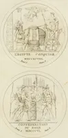 Picture 49 of 68 from Annales du musée et de l'école moderne des beaux-arts : recueil de gravures au trait, d'après les principaux ouvrages de peinture, sculpture, ou projets d'architecture, qui, chaque année, ont remporté le prix, soit aux écoles spéciales, soit aux concours nationaux : les productions des artistes en tous genres, qui, aux différentes expositions, ont été citées avec éloges : les morceaux les plus estimés ou inédits de la galerie de peinture : la suite complète de celle des antiques : édifices anciens et modernes, etc. (1800), leaf 156