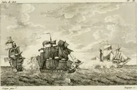 An illustration from Annales du musée et de l'école moderne des beaux-arts : recueil de gravures au trait, d'après les principaux ouvrages de peinture, sculpture, ou projets d'architecture, qui, chaque année, ont remporté le prix, soit aux écoles spéciales, soit aux concours nationaux : les productions des artistes en tous genres, qui, aux différentes expositions, ont été citées avec éloges : les morceaux les plus estimés ou inédits de la galerie de peinture : la suite complète de celle des antiques : édifices anciens et modernes, etc. (1800)