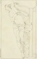 Picture 28 of 70 from Annales du musée et de l'école moderne des beaux-arts : recueil de gravures au trait, d'après les principaux ouvrages de peinture, sculpture, ou projets d'architecture, qui, chaque année, ont remporté le prix, soit aux écoles spéciales, soit aux concours nationaux : les productions des artistes en tous genres, qui, aux différentes expositions, ont été citées avec éloges : les morceaux les plus estimés ou inédits de la galerie de peinture : la suite complète de celle des antiques : édifices anciens et modernes, etc. (1800), leaf 100