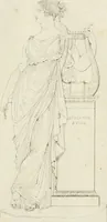 An illustration from Annales du musée et de l'école moderne des beaux-arts : recueil de gravures au trait, d'après les principaux ouvrages de peinture, sculpture, ou projets d'architecture, qui, chaque année, ont remporté le prix, soit aux écoles spéciales, soit aux concours nationaux : les productions des artistes en tous genres, qui, aux différentes expositions, ont été citées avec éloges : les morceaux les plus estimés ou inédits de la galerie de peinture : la suite complète de celle des antiques : édifices anciens et modernes, etc. (1800)