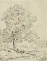 An illustration from Annales du musée et de l'école moderne des beaux-arts : recueil de gravures au trait, d'après les principaux ouvrages de peinture, sculpture, ou projets d'architecture, qui, chaque année, ont remporté le prix, soit aux écoles spéciales, soit aux concours nationaux : les productions des artistes en tous genres, qui, aux différentes expositions, ont été citées avec éloges : les morceaux les plus estimés ou inédits de la galerie de peinture : la suite complète de celle des antiques : édifices anciens et modernes, etc. (1800)