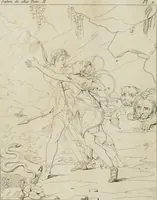 Picture 7 of 70 from Annales du musée et de l'école moderne des beaux-arts : recueil de gravures au trait, d'après les principaux ouvrages de peinture, sculpture, ou projets d'architecture, qui, chaque année, ont remporté le prix, soit aux écoles spéciales, soit aux concours nationaux : les productions des artistes en tous genres, qui, aux différentes expositions, ont été citées avec éloges : les morceaux les plus estimés ou inédits de la galerie de peinture : la suite complète de celle des antiques : édifices anciens et modernes, etc. (1800), leaf 29