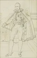 Picture 13 of 70 from Annales du musée et de l'école moderne des beaux-arts : recueil de gravures au trait, d'après les principaux ouvrages de peinture, sculpture, ou projets d'architecture, qui, chaque année, ont remporté le prix, soit aux écoles spéciales, soit aux concours nationaux : les productions des artistes en tous genres, qui, aux différentes expositions, ont été citées avec éloges : les morceaux les plus estimés ou inédits de la galerie de peinture : la suite complète de celle des antiques : édifices anciens et modernes, etc. (1800), leaf 49