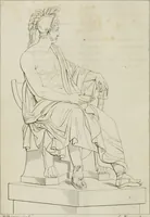 An illustration from Annales du musée et de l'école moderne des beaux-arts : recueil de gravures au trait, d'après les principaux ouvrages de peinture, sculpture, ou projets d'architecture, qui, chaque année, ont remporté le prix, soit aux écoles spéciales, soit aux concours nationaux : les productions des artistes en tous genres, qui, aux différentes expositions, ont été citées avec éloges : les morceaux les plus estimés ou inédits de la galerie de peinture : la suite complète de celle des antiques : édifices anciens et modernes, etc. (1800)