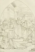 Picture 42 of 137 from Annales du musée et de l'école moderne des beaux-arts : recueil de gravures au trait, d'après les principaux ouvrages de peinture, sculpture, ou projets d'architecture, qui, chaque année, ont remporté le prix, soit aux écoles spéciales, soit aux concours nationaux : les productions des artistes en tous genres, qui, aux différentes expositions, ont été citées avec éloges : les morceaux les plus estimés ou inédits de la galerie de peinture : la suite complète de celle des antiques : édifices anciens et modernes, etc. (1800), leaf 162