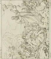 Picture 48 of 137 from Annales du musée et de l'école moderne des beaux-arts : recueil de gravures au trait, d'après les principaux ouvrages de peinture, sculpture, ou projets d'architecture, qui, chaque année, ont remporté le prix, soit aux écoles spéciales, soit aux concours nationaux : les productions des artistes en tous genres, qui, aux différentes expositions, ont été citées avec éloges : les morceaux les plus estimés ou inédits de la galerie de peinture : la suite complète de celle des antiques : édifices anciens et modernes, etc. (1800), leaf 183