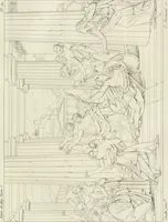 Picture 63 of 137 from Annales du musée et de l'école moderne des beaux-arts : recueil de gravures au trait, d'après les principaux ouvrages de peinture, sculpture, ou projets d'architecture, qui, chaque année, ont remporté le prix, soit aux écoles spéciales, soit aux concours nationaux : les productions des artistes en tous genres, qui, aux différentes expositions, ont été citées avec éloges : les morceaux les plus estimés ou inédits de la galerie de peinture : la suite complète de celle des antiques : édifices anciens et modernes, etc. (1800), leaf 240