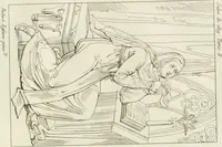 Picture 70 of 137 from Annales du musée et de l'école moderne des beaux-arts : recueil de gravures au trait, d'après les principaux ouvrages de peinture, sculpture, ou projets d'architecture, qui, chaque année, ont remporté le prix, soit aux écoles spéciales, soit aux concours nationaux : les productions des artistes en tous genres, qui, aux différentes expositions, ont été citées avec éloges : les morceaux les plus estimés ou inédits de la galerie de peinture : la suite complète de celle des antiques : édifices anciens et modernes, etc. (1800), leaf 274