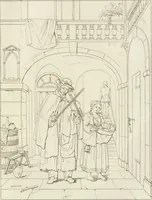 Picture 104 of 137 from Annales du musée et de l'école moderne des beaux-arts : recueil de gravures au trait, d'après les principaux ouvrages de peinture, sculpture, ou projets d'architecture, qui, chaque année, ont remporté le prix, soit aux écoles spéciales, soit aux concours nationaux : les productions des artistes en tous genres, qui, aux différentes expositions, ont été citées avec éloges : les morceaux les plus estimés ou inédits de la galerie de peinture : la suite complète de celle des antiques : édifices anciens et modernes, etc. (1800), leaf 378