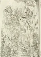 An illustration from Annales du musée et de l'école moderne des beaux-arts : recueil de gravures au trait, d'après les principaux ouvrages de peinture, sculpture, ou projets d'architecture, qui, chaque année, ont remporté le prix, soit aux écoles spéciales, soit aux concours nationaux : les productions des artistes en tous genres, qui, aux différentes expositions, ont été citées avec éloges : les morceaux les plus estimés ou inédits de la galerie de peinture : la suite complète de celle des antiques : édifices anciens et modernes, etc. (1800)