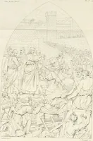 Picture 11 of 137 from Annales du musée et de l'école moderne des beaux-arts : recueil de gravures au trait, d'après les principaux ouvrages de peinture, sculpture, ou projets d'architecture, qui, chaque année, ont remporté le prix, soit aux écoles spéciales, soit aux concours nationaux : les productions des artistes en tous genres, qui, aux différentes expositions, ont été citées avec éloges : les morceaux les plus estimés ou inédits de la galerie de peinture : la suite complète de celle des antiques : édifices anciens et modernes, etc. (1800), leaf 48