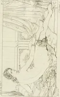 An illustration from Annales du musée et de l'école moderne des beaux-arts : recueil de gravures au trait, d'après les principaux ouvrages de peinture, sculpture, ou projets d'architecture, qui, chaque année, ont remporté le prix, soit aux écoles spéciales, soit aux concours nationaux : les productions des artistes en tous genres, qui, aux différentes expositions, ont été citées avec éloges : les morceaux les plus estimés ou inédits de la galerie de peinture : la suite complète de celle des antiques : édifices anciens et modernes, etc. (1800)