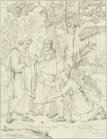 Picture 23 of 137 from Annales du musée et de l'école moderne des beaux-arts : recueil de gravures au trait, d'après les principaux ouvrages de peinture, sculpture, ou projets d'architecture, qui, chaque année, ont remporté le prix, soit aux écoles spéciales, soit aux concours nationaux : les productions des artistes en tous genres, qui, aux différentes expositions, ont été citées avec éloges : les morceaux les plus estimés ou inédits de la galerie de peinture : la suite complète de celle des antiques : édifices anciens et modernes, etc. (1800), leaf 96