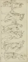 An illustration from Annales du musée et de l'école moderne des beaux-arts : recueil de gravures au trait, d'après les principaux ouvrages de peinture, sculpture, ou projets d'architecture, qui, chaque année, ont remporté le prix, soit aux écoles spéciales, soit aux concours nationaux : les productions des artistes en tous genres, qui, aux différentes expositions, ont été citées avec éloges : les morceaux les plus estimés ou inédits de la galerie de peinture : la suite complète de celle des antiques : édifices anciens et modernes, etc. (1800)