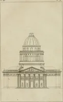 An illustration from Annales du musée et de l'école moderne des beaux-arts : recueil de gravures au trait, d'après les principaux ouvrages de peinture, sculpture, ou projets d'architecture, qui, chaque année, ont remporté le prix, soit aux écoles spéciales, soit aux concours nationaux : les productions des artistes en tous genres, qui, aux différentes expositions, ont été citées avec éloges : les morceaux les plus estimés ou inédits de la galerie de peinture : la suite complète de celle des antiques : édifices anciens et modernes, etc. (1800)