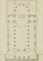 An illustration from Annales du musée et de l'école moderne des beaux-arts : recueil de gravures au trait, d'après les principaux ouvrages de peinture, sculpture, ou projets d'architecture, qui, chaque année, ont remporté le prix, soit aux écoles spéciales, soit aux concours nationaux : les productions des artistes en tous genres, qui, aux différentes expositions, ont été citées avec éloges : les morceaux les plus estimés ou inédits de la galerie de peinture : la suite complète de celle des antiques : édifices anciens et modernes, etc. (1800)
