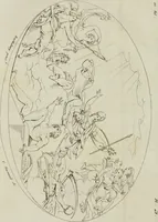 An illustration from Annales du musée et de l'école moderne des beaux-arts : recueil de gravures au trait, d'après les principaux ouvrages de peinture, sculpture, ou projets d'architecture, qui, chaque année, ont remporté le prix, soit aux écoles spéciales, soit aux concours nationaux : les productions des artistes en tous genres, qui, aux différentes expositions, ont été citées avec éloges : les morceaux les plus estimés ou inédits de la galerie de peinture : la suite complète de celle des antiques : édifices anciens et modernes, etc. (1800)