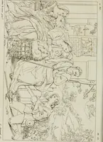 An illustration from Annales du musée et de l'école moderne des beaux-arts : recueil de gravures au trait, d'après les principaux ouvrages de peinture, sculpture, ou projets d'architecture, qui, chaque année, ont remporté le prix, soit aux écoles spéciales, soit aux concours nationaux : les productions des artistes en tous genres, qui, aux différentes expositions, ont été citées avec éloges : les morceaux les plus estimés ou inédits de la galerie de peinture : la suite complète de celle des antiques : édifices anciens et modernes, etc. (1800)