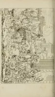 An illustration from Annales du musée et de l'école moderne des beaux-arts : recueil de gravures au trait, d'après les principaux ouvrages de peinture, sculpture, ou projets d'architecture, qui, chaque année, ont remporté le prix, soit aux écoles spéciales, soit aux concours nationaux : les productions des artistes en tous genres, qui, aux différentes expositions, ont été citées avec éloges : les morceaux les plus estimés ou inédits de la galerie de peinture : la suite complète de celle des antiques : édifices anciens et modernes, etc. (1800)