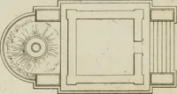 An illustration from Annales du musée et de l'école moderne des beaux-arts : recueil de gravures au trait, d'après les principaux ouvrages de peinture, sculpture, ou projets d'architecture, qui, chaque année, ont remporté le prix, soit aux écoles spéciales, soit aux concours nationaux : les productions des artistes en tous genres, qui, aux différentes expositions, ont été citées avec éloges : les morceaux les plus estimés ou inédits de la galerie de peinture : la suite complète de celle des antiques : édifices anciens et modernes, etc. (1800)