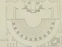 An illustration from Annales du musée et de l'école moderne des beaux-arts : recueil de gravures au trait, d'après les principaux ouvrages de peinture, sculpture, ou projets d'architecture, qui, chaque année, ont remporté le prix, soit aux écoles spéciales, soit aux concours nationaux : les productions des artistes en tous genres, qui, aux différentes expositions, ont été citées avec éloges : les morceaux les plus estimés ou inédits de la galerie de peinture : la suite complète de celle des antiques : édifices anciens et modernes, etc. (1800)
