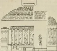 An illustration from Annales du musée et de l'école moderne des beaux-arts : recueil de gravures au trait, d'après les principaux ouvrages de peinture, sculpture, ou projets d'architecture, qui, chaque année, ont remporté le prix, soit aux écoles spéciales, soit aux concours nationaux : les productions des artistes en tous genres, qui, aux différentes expositions, ont été citées avec éloges : les morceaux les plus estimés ou inédits de la galerie de peinture : la suite complète de celle des antiques : édifices anciens et modernes, etc. (1800)