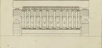An illustration from Annales du musée et de l'école moderne des beaux-arts : recueil de gravures au trait, d'après les principaux ouvrages de peinture, sculpture, ou projets d'architecture, qui, chaque année, ont remporté le prix, soit aux écoles spéciales, soit aux concours nationaux : les productions des artistes en tous genres, qui, aux différentes expositions, ont été citées avec éloges : les morceaux les plus estimés ou inédits de la galerie de peinture : la suite complète de celle des antiques : édifices anciens et modernes, etc. (1800)