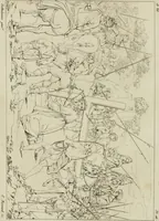 An illustration from Annales du musée et de l'école moderne des beaux-arts : recueil de gravures au trait, d'après les principaux ouvrages de peinture, sculpture, ou projets d'architecture, qui, chaque année, ont remporté le prix, soit aux écoles spéciales, soit aux concours nationaux : les productions des artistes en tous genres, qui, aux différentes expositions, ont été citées avec éloges : les morceaux les plus estimés ou inédits de la galerie de peinture : la suite complète de celle des antiques : édifices anciens et modernes, etc. (1800)