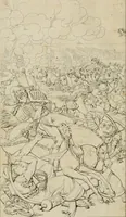 Picture 3 of 74 from Annales du musée et de l'école moderne des beaux-arts : recueil de gravures au trait, d'après les principaux ouvrages de peinture, sculpture, ou projets d'architecture, qui, chaque année, ont remporté le prix, soit aux écoles spéciales, soit aux concours nationaux : les productions des artistes en tous genres, qui, aux différentes expositions, ont été citées avec éloges : les morceaux les plus estimés ou inédits de la galerie de peinture : la suite complète de celle des antiques : édifices anciens et modernes, etc. (1800), leaf 13