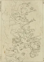 Picture 43 of 74 from Annales du musée et de l'école moderne des beaux-arts : recueil de gravures au trait, d'après les principaux ouvrages de peinture, sculpture, ou projets d'architecture, qui, chaque année, ont remporté le prix, soit aux écoles spéciales, soit aux concours nationaux : les productions des artistes en tous genres, qui, aux différentes expositions, ont été citées avec éloges : les morceaux les plus estimés ou inédits de la galerie de peinture : la suite complète de celle des antiques : édifices anciens et modernes, etc. (1800), leaf 169